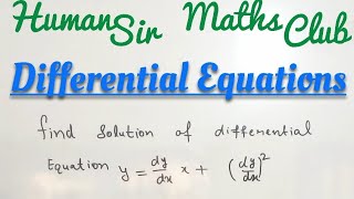 Clairauts Differential EquationSolution in 5 Sec Shorttricks  Definition Examples [upl. by Tabitha]