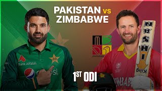 🔴 Live Pakistan Vs Zimbabwe Live – 1st ODI  PAK Vs ZIM  Pakistan Live Match Today  1st Innings [upl. by Lraed934]