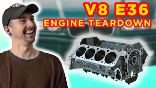 E36 Coupe V8 swap  ENGINE TEARDOWN [upl. by Richia]