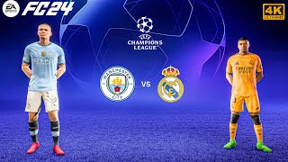 FC 24  Manchester City Vs Real Madrid  Ft MbappeHaaland  UEFA UCL 2425 FINAL Match  4K HDR [upl. by Orv]