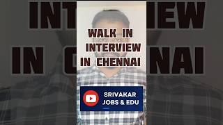 WALK IN INTERVIEW CHENNAI  MECHANICAL DESIGN ENGINEER [upl. by Ravahs]