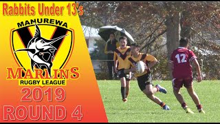 2019 Round 4 Manurewa Marlins U13 v Papakura Sea Eagles [upl. by Erb982]