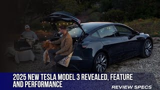 2025 New TESLA MODEL 3 Revealed Feature And Performance [upl. by Llerroj]