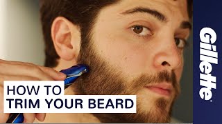 How to Trim Your Beard Beard Grooming Tips  Gillette STYLER [upl. by Jonna]