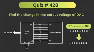 Digital to Analog Converter DAC Solved Problem Digital Electronics  Quiz  428 [upl. by Ecilef]