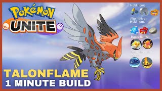 Talonflame BUILD  GUIDE in 1 minute  Pokemon Unite [upl. by Fariss429]