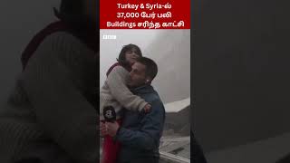 பதறி ஓடிய மக்கள் சரிந்து விழுந்த கட்டடங்கள் Turkey Syria Earthquake [upl. by Akilak]