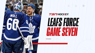 Nylander Woll show up big in Maple Leafs Game 6 win vs Bruins [upl. by Ahsekyw]