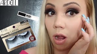 Ardell Remy lashes 781 ReviewTry On amp Duo 2 in 1 Brush on striplash adhesive review 2019 [upl. by Humphrey288]