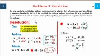 RAZONES Y PROPORCIONES EJERCICIOS Y PROBLEMAS RESUELTOS ARITMETICA PREUNIVERSITARIA EXAMEN ADMISION [upl. by Emylee]