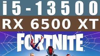 RX 6500 XT  i513500  Fortnite Battle Royale FPS Test [upl. by Selwyn]