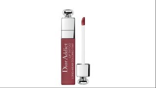 Dior Addict Lip Tattoo 771 Natural Berry  Lipstick Unboxing amp Swatches [upl. by Ricki541]