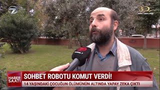 Kanal 7  Prof Dr Ali Murat Kırık  Yapay zeka sohbet robotuna aşık olan çocuk intihar etti [upl. by Dusen171]