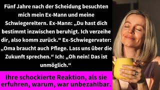 Fünf Jahre nach der Scheidung besuchten mich mein Ex Mann und meine Schwiegereltern [upl. by Nadean]