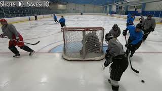 GoPro Hockey Goalie  Week 5 Rec League  Double Header [upl. by Meekyh]