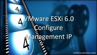 VMware ESXi 60 Configure Management IP [upl. by Obie615]