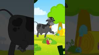 LA VACA LOLA DE COLOR NEGRO shorts cancionesinfantiles plimplim [upl. by Aroc]