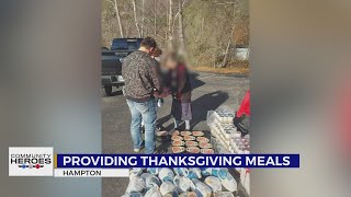 Townsend provides Thanksgiving meals to Hampton community [upl. by Nairdna]