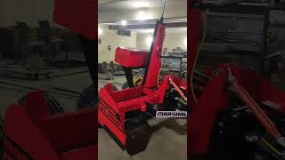 Massey 7250 Tractor and Marshal Laser Land Leveller zigzag [upl. by Netsrik]