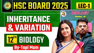 Biology Class 12th 3 Inheritance and variation HSC By  Tapi Miss amp ASC Target Batch [upl. by Libby]