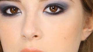 Navy Smokey Eye Makeup Tutorial [upl. by Alinoel]