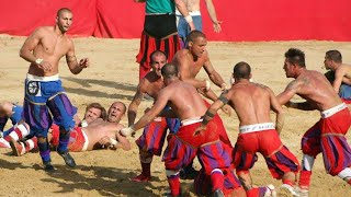 Calcio Storico Fiorentino ROSSI vs AZZURRI Florence Tuscany Italy Europe [upl. by Rutger958]