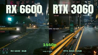 RX 6600 vs RTX 3060 1440p gaming [upl. by Gagliano755]