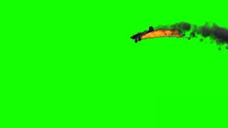 Plane Ju87A Stuka crash green screen [upl. by Rhonda657]