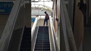 Funny escalator prank😂wait for end 😜 shorts comedy funny viral escalator [upl. by Ilatfan378]