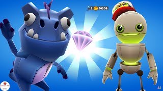 Subway Surfers Iceland 2018  Tagbot vs Dino Gameplay Cartoons Mee [upl. by Nnahteb]