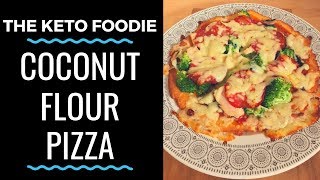 Easy Keto Recipe  Pizza with Coconut Flour Fat Head Dough  The Keto Foodie [upl. by Iblok170]