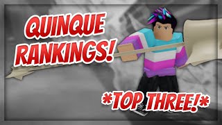 Best Quinque for Experienced Players  Top 3  RoGhoul  Roblox [upl. by Zandt]