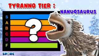 Nanuqsaurus Tier  Tyrannosaur Family Tier List S1E1  SPORE [upl. by Ayyn]