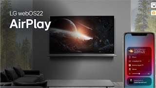 LG WebOS 22 TV Airplay [upl. by Nosduh]