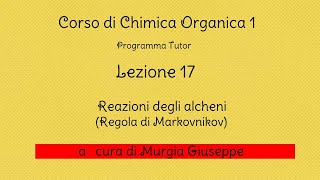 Alcheni Regola di Markovnikov  Lezione 17  Tutor [upl. by Ennahteb]