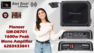 Pioneer Car Amplifier GMD8701Class D Mono Amplifier with Wired Bass Boost Remote Unboxing Video [upl. by Zirkle]