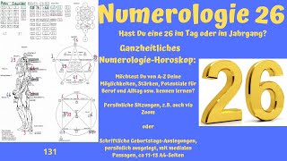 Numerologie 26 [upl. by Juakn]