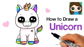 How to Draw a Unicorn easy [upl. by Akilaz]