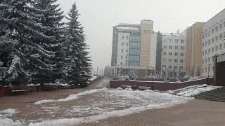 Walking to the Vitebsk state Medical University  Belarus [upl. by Market]