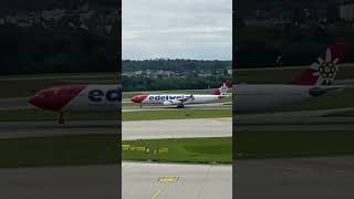 Edelweiss Air Airbus A340 aviation planes planespotting [upl. by Assirak]