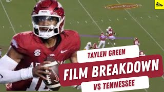 Arkansas Football Taylen Greens BEST Throws In Upset Win vs Tennessee amp Film Breakdown [upl. by Kuehnel343]