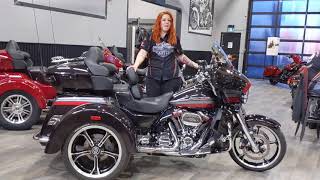 2020 CVO Tri Glide walkaround with Kat [upl. by Enelra171]