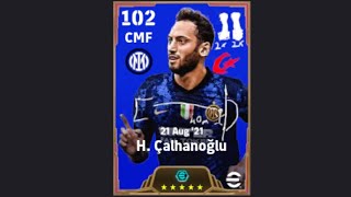 H Çalhanoğlu 102 Player Progression in Efootball 2024 [upl. by Alegnad]