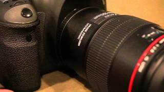 Canon EF 100mm f28L Macro IS USM noise upon Image Stabilization activationdeactivation [upl. by Holey]