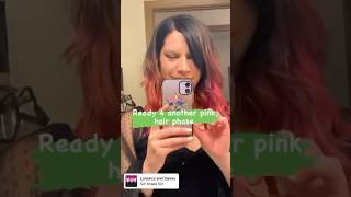 PINK HAIR DYE  pink hair dye on brown hair  pink hair girl asmr [upl. by Ainala624]