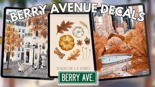 BERRY AVENUE FALL DECAL CODES [upl. by Zanze493]