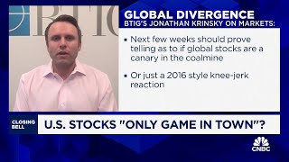 US stocks seem to be only game in town right now says BTIGs Jonathan Krinksy [upl. by Onileva683]