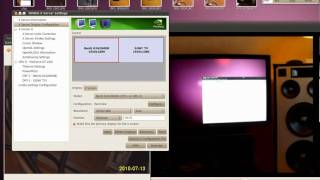 Twin View Sony TV  PC Monitor  NVIDIA GeForce Settings HD1080p Ubuntu [upl. by Tisdale]