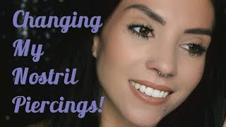 Changing My Nostril Piercings [upl. by Eux]