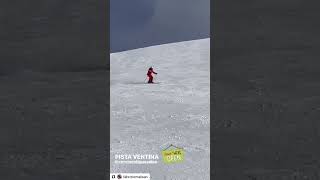 Skiing Pista Ventina in Cervinia ski slope carving sciare Cervino Ski Paradise November 2024 [upl. by Gereld]